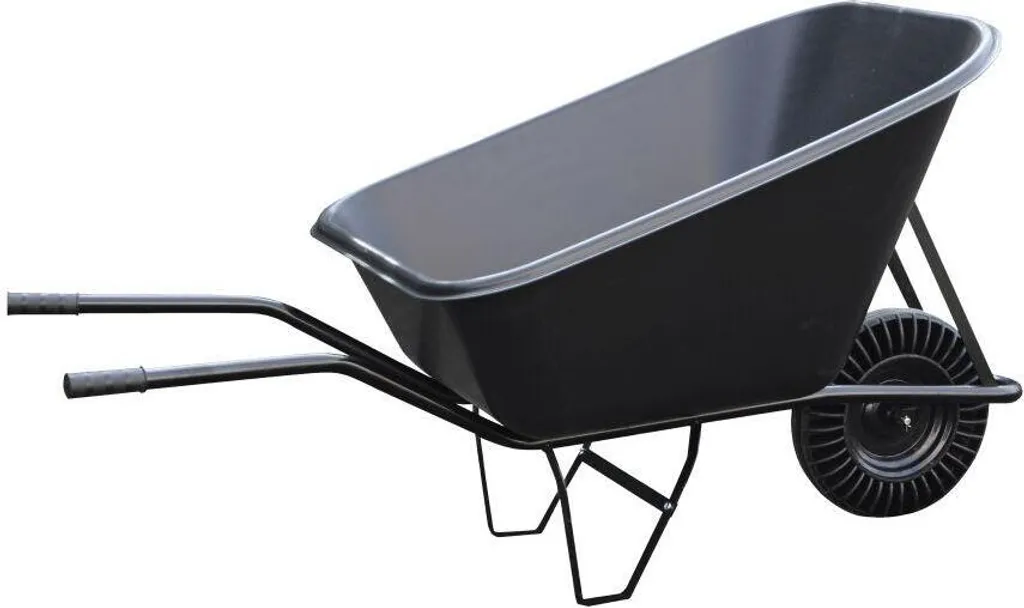 Grande brouette agricole de 210 litres avec roue pleine increvable KH