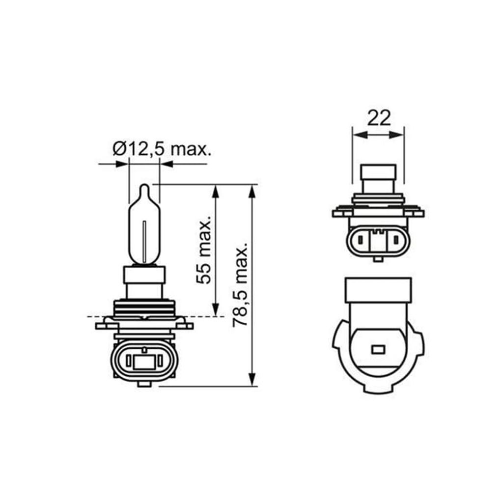 Glühlampe, Fernscheinwerfer BOSCH 1 987 302 026 Produktbild 