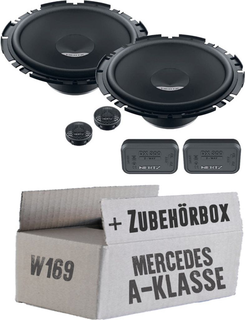Hertz Dieci DSK 170.3 - 16,5cm 2-Wege System - Einbauset passend für Mercedes A-Klasse JUST SOUND best choice for caraudio