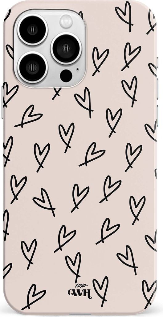 All Yours - Single Layer - Hülle passend für iPhone 14 Pro Max - Beige - Schwarz