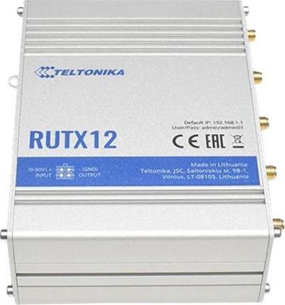 Teltonika - RUTX12200000 - Router Productafbeelding 