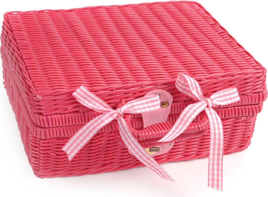 Tidlo Picknickgeschirr im rosa Korb Produktbild 