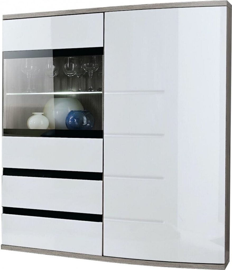 OLHA Regalschrank – Eiche San Remo / weiß Produktbild 