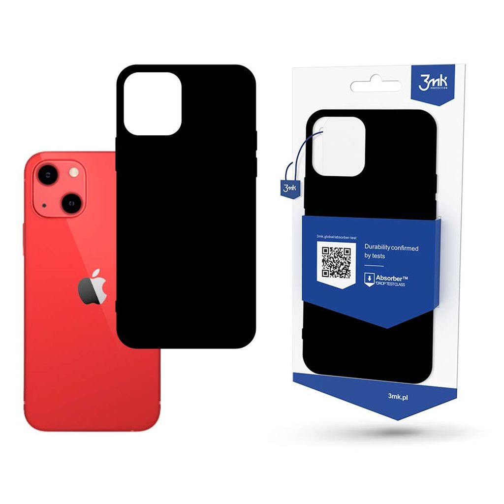 3MK Matt Case iPhone 13 / 14 / 15 6.1" schwarz Schutzhülle