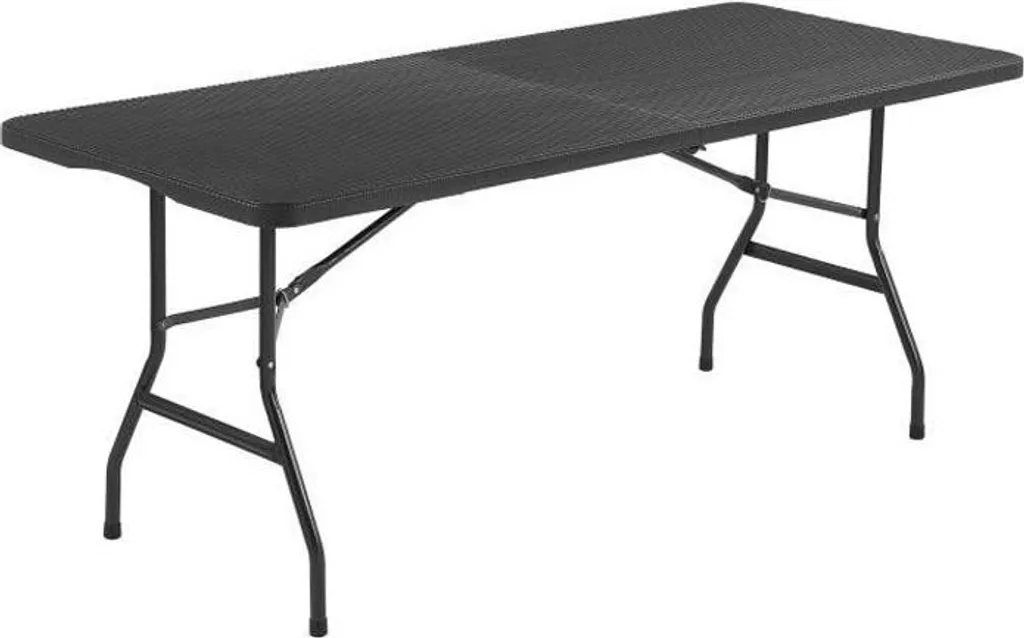 Tavolo Catering 180x74 TERRANOVA | Nero Professionale PEHD 8 Posti