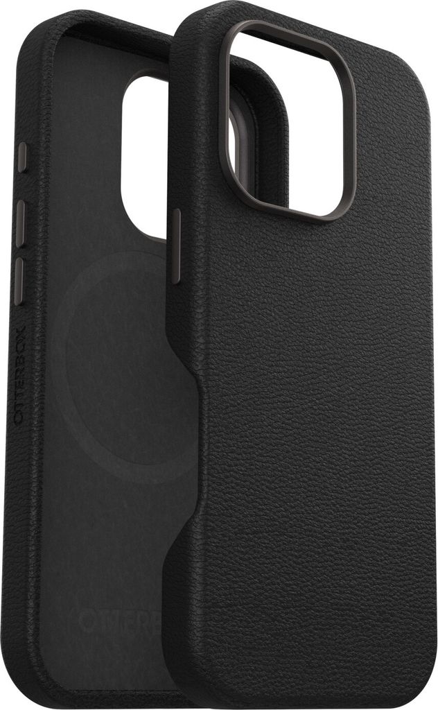OtterBox Symmetry Hülle für Apple iPhone 16 Pro Smartphone - Schwarz - Sturzsicher, Schlagfest - Kaktusleder - Kann drahtlos geladen werden
