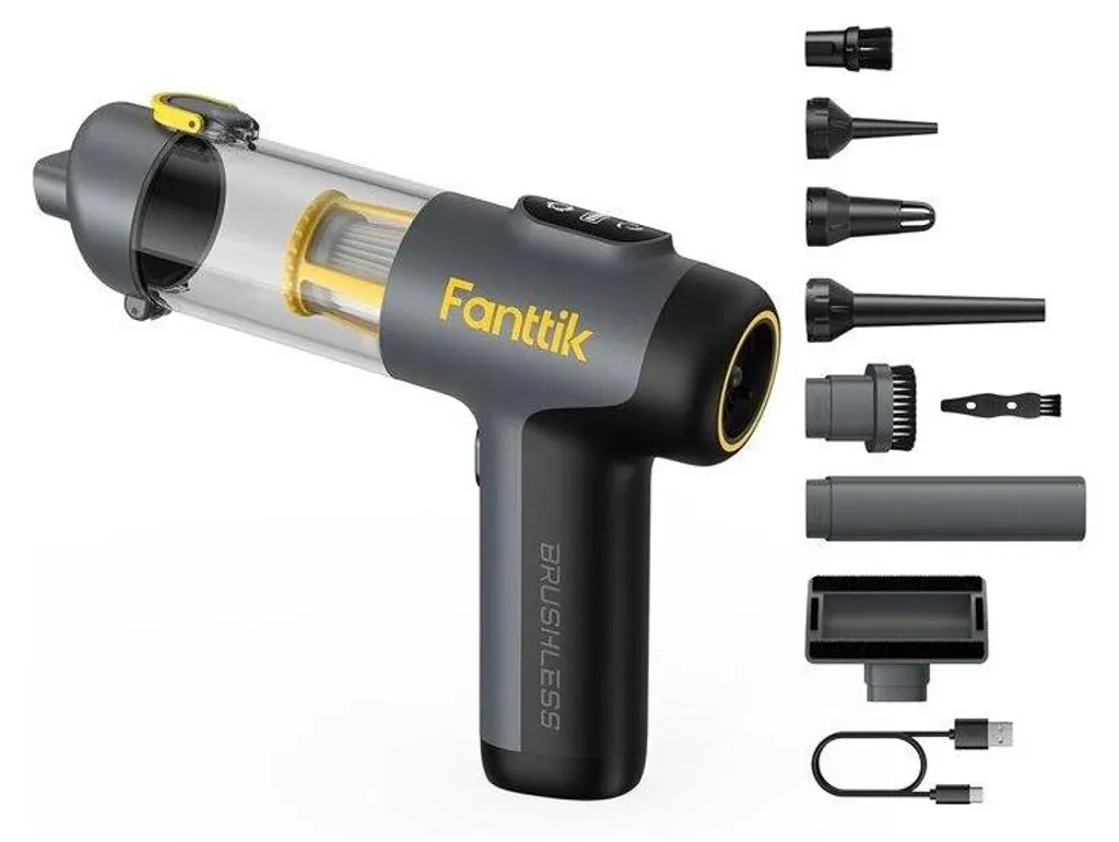 Aspirateur à main sans fil puissant pour auto avec kit de nettoyage