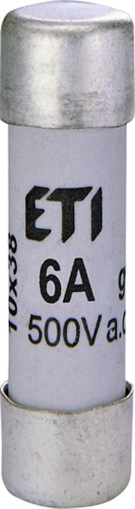 Zylindersicherungseinsatz 6A gG 10x38mm ETI 002620005