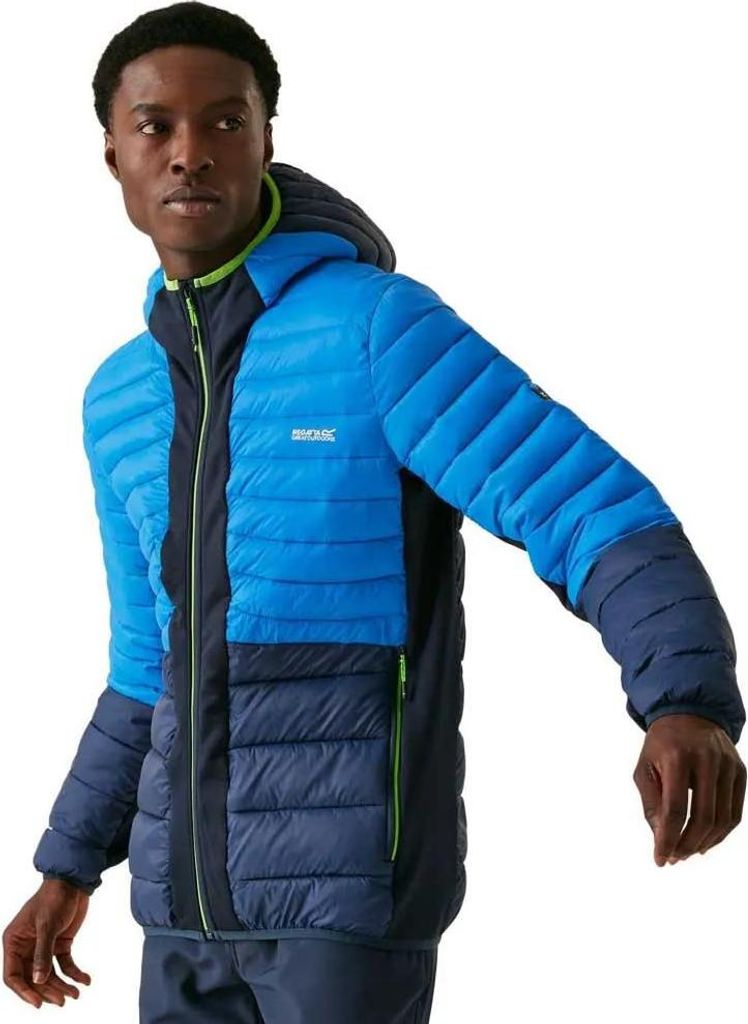 Regatta Hooded Leedre Hybrid Jacke Blau M Herren Blau M