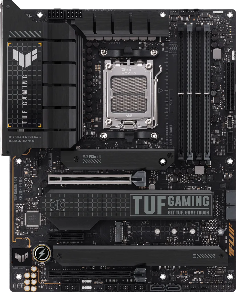 Carte mère Asus TUF Gaming X670E-Plus avec port PCIe 5.0 ultra rapide