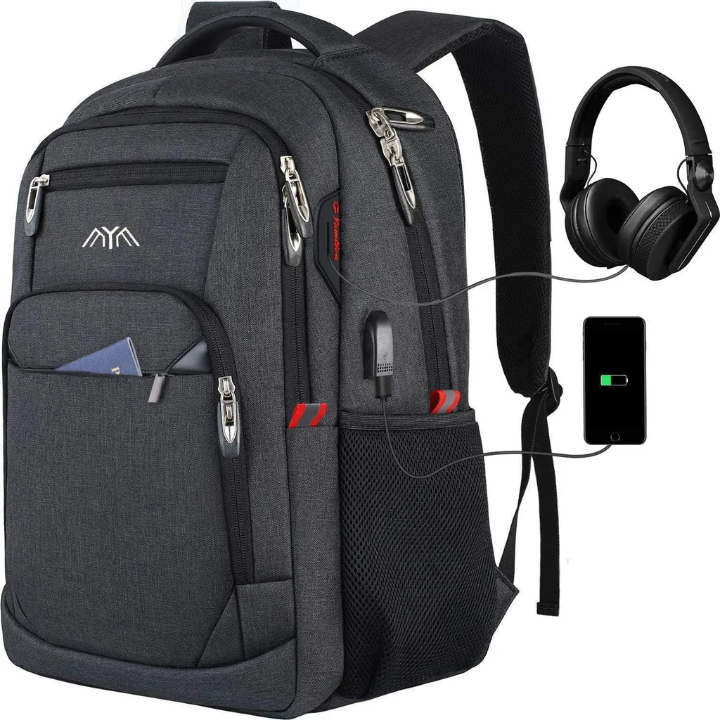 Sac à dos informatique grand format pour homme étanche et multifonction