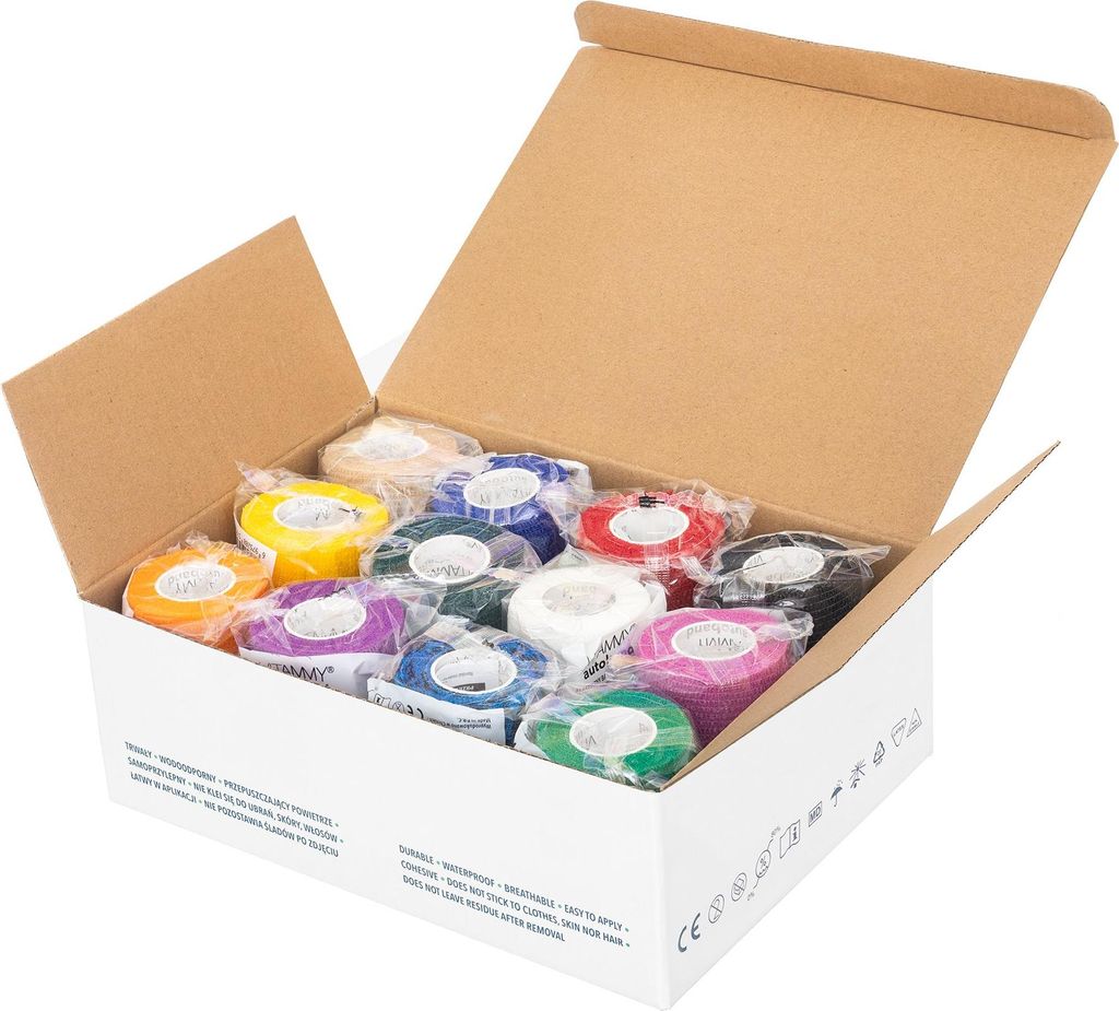 VITAMMY Autoband Selbstklebende Binde, einfarbig, Farbmix, Produktbild 