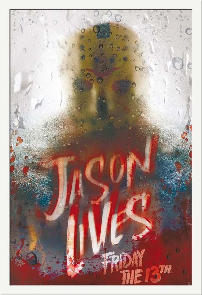 Poster Friday the 13th Jason Lives Encadré Prêt à Poser Vitre Acrylique
