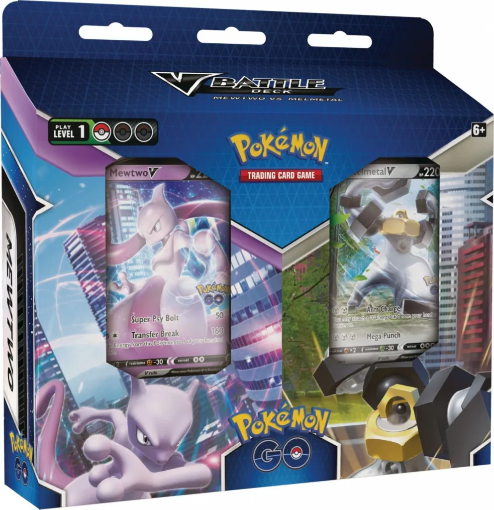 Jeu de Cartes Pokémon GO Coffret de Combat V Mewtwo contre Melmetal V
