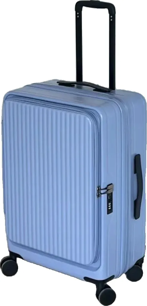 Valise cabine business avec accès frontal bleu pour ordinateur 20 p