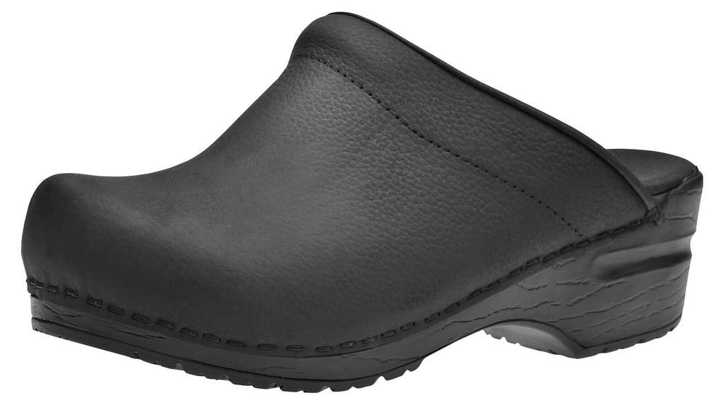 Sanita Original-Sonja Textured Oil Op Clog Black Gr.35
