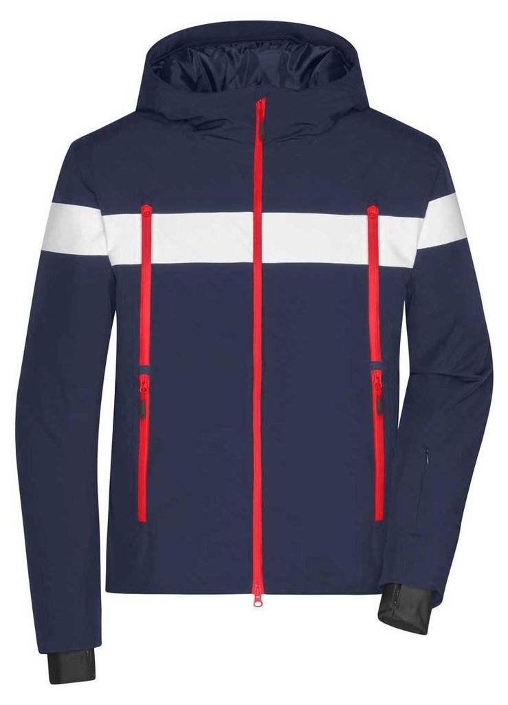 James and Nicholson - "Wintersport" Jacke für Herren LT3030 (S) (Marineblau/Weiß/Hellrot)