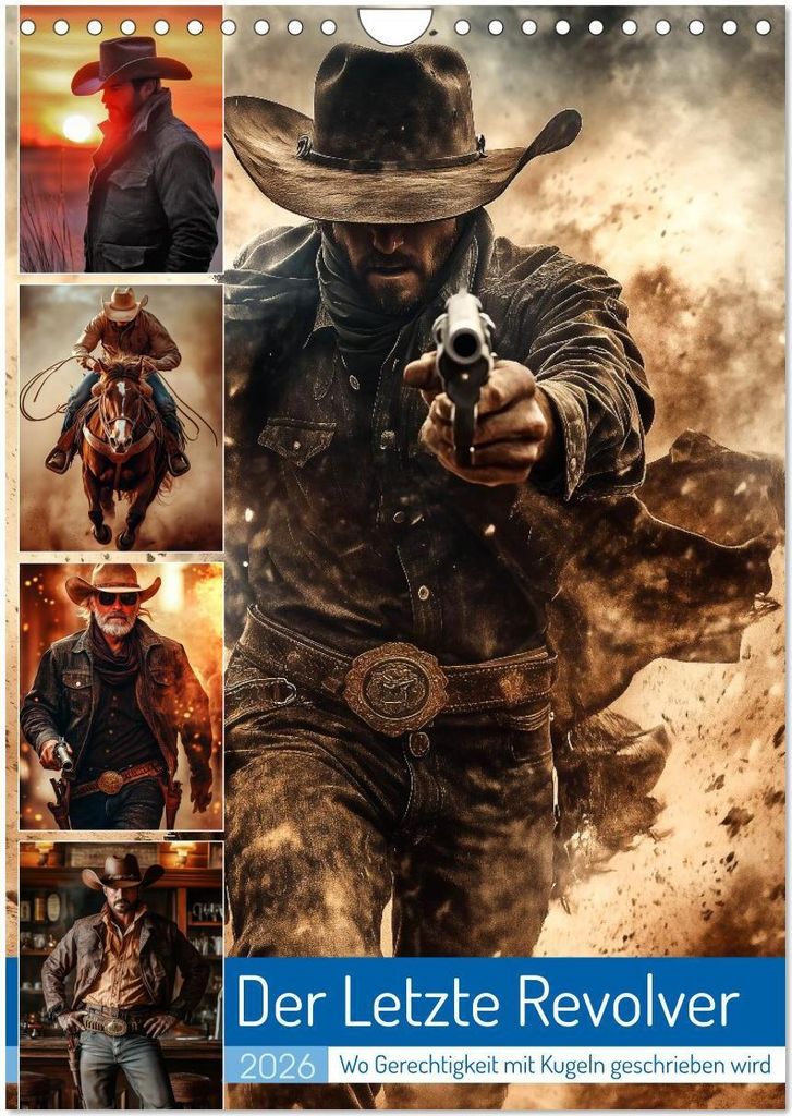 Der Letzte Revolver (Wandkalender 2026 DIN A4 hoch), CALVENDO Monatskalender