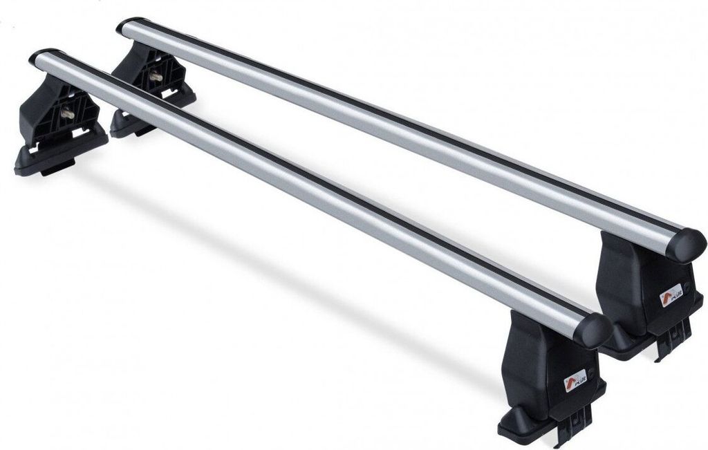 Menabo Tema | Dachträger Renault - Megane Scenic 1997-1999 - Aluminium - Länge 130 cm - Tragkraft 50 kg - 2er-Pack