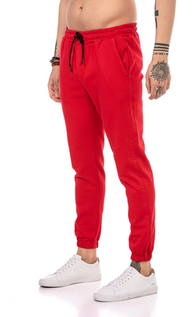 Red Bridge Herren Jogginghose Freizeit-Hose Rot XL