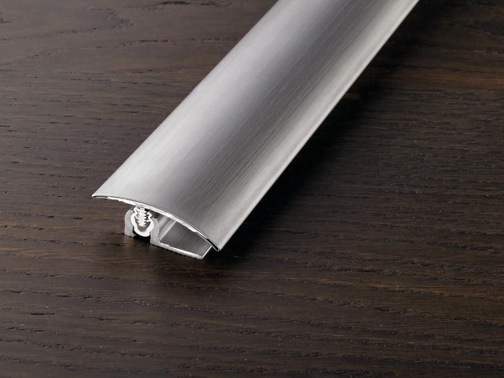 PROLINE Edelstahl 30mm Bodenprofil, PROVARIOclip Universal Edelstahl V2A gebürstet, einrastbares Profilsystem mit Drehgelenktechnik, für Bewegung...