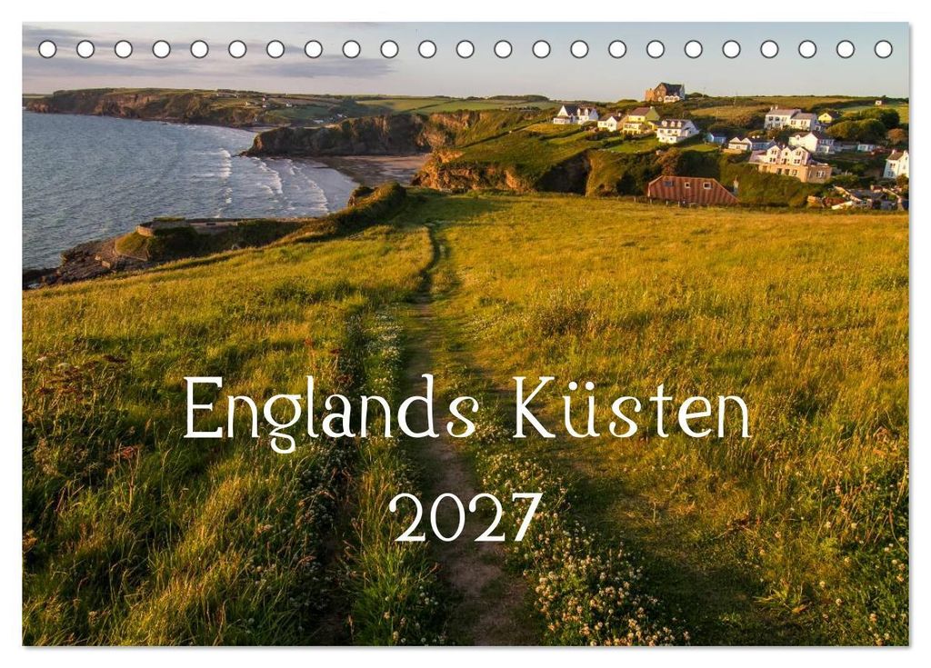 Englands Küsten 2027 (Tischkalender 2027 DIN A5 quer), CALVENDO Monatskalender