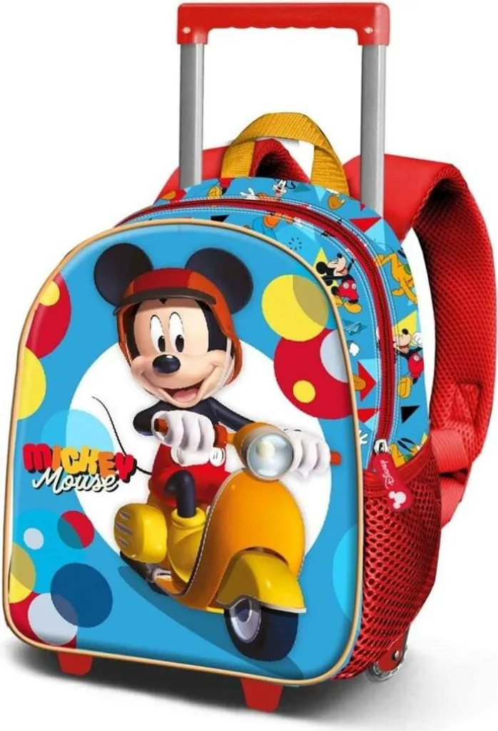 Valise Trolley Disney Mickey Scooter 3D 34 cm pour Enfants - Original