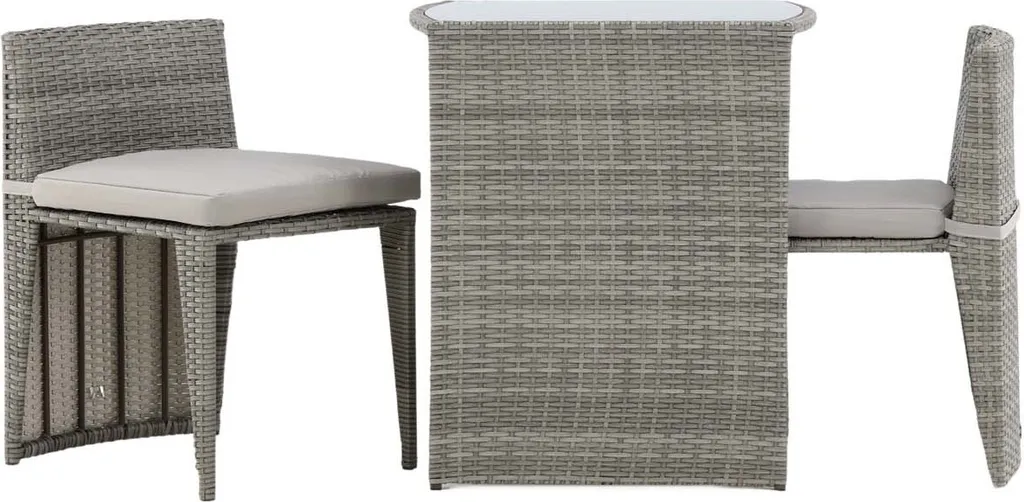 Canapé et fauteuils Savanna ensemble de salon 3 éléments gris chiné