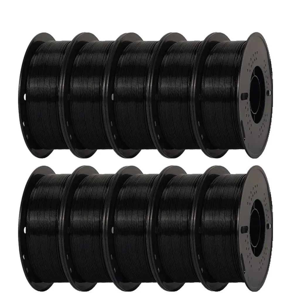 Filament 3D PETG sans odeur haute vitesse noir 10kg anti-warping