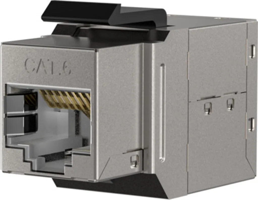 EFB Adaptateur encastré Keystone RJ45 STP Cat.6 pour boîtier mural réseau