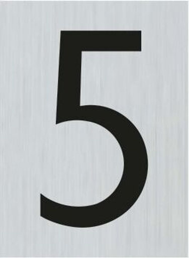 Route alulook 60 x 44 mm Sticker schwarz Ziffer 5 - Pickup