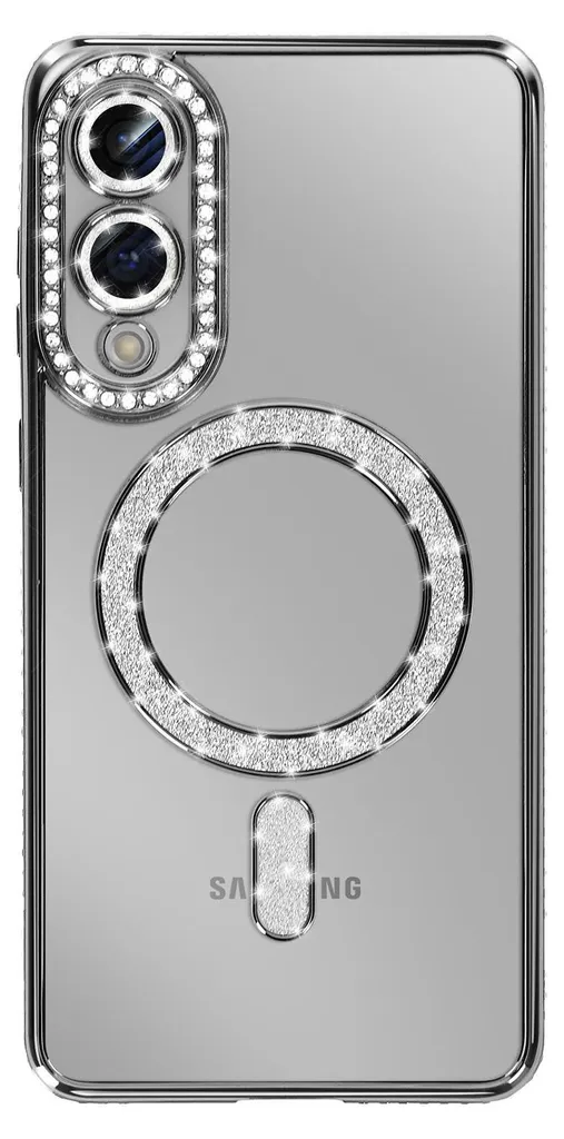 Cover MagSafe Samsung S25 Edge Avizar Strass Neri - Protezione Glam - 2