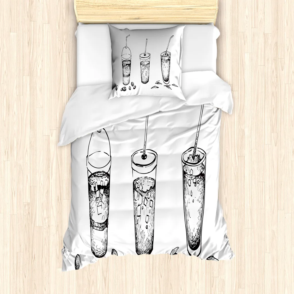 Copripiumino ABAKUHAUS Cold Coffee Style 135x200 Antracite