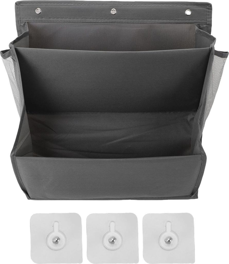 Schuh-Organizer zum Aufhängen an der Wand, Oxford-Stoff, platzsparend, multifunktionales 2-stöckiges Regal mit Klebehaken für Tür, Wohnmobil, S...