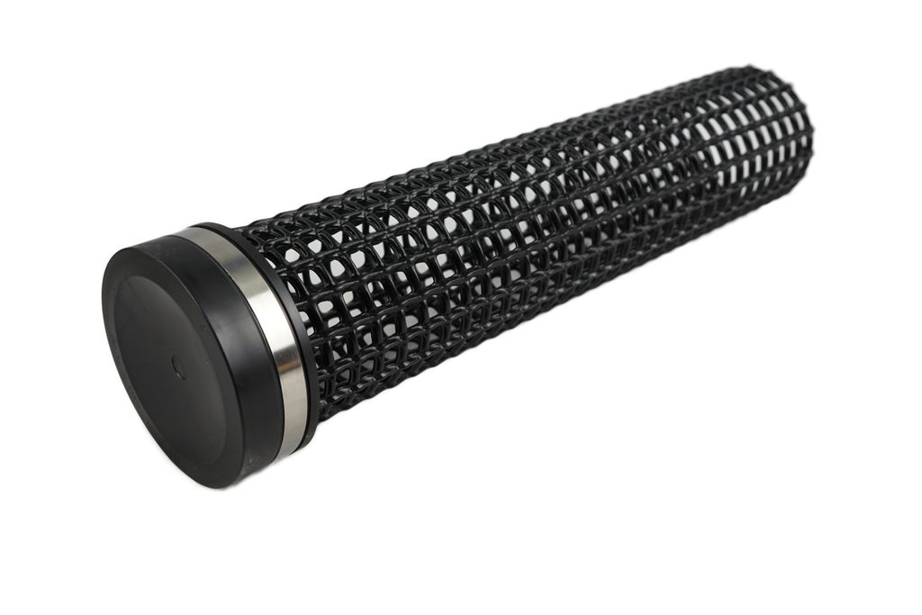 Koi Herdecke Filtersiebrohr Set L= 100 cm - Ø110 mm mit Endkappe, schwarz
