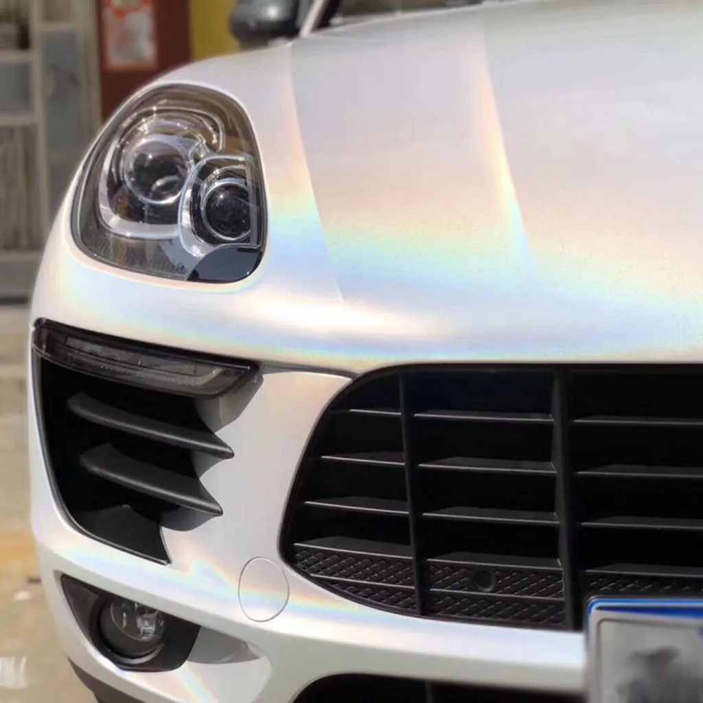 Film de Covering Blanc Chrome Laser pour Décoration Intérieur et Auto