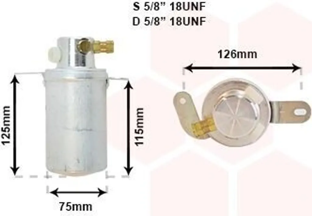 Sécheur Climatisation 3000D373 VAN WEZEL pour Mercedes Benz CLK C208