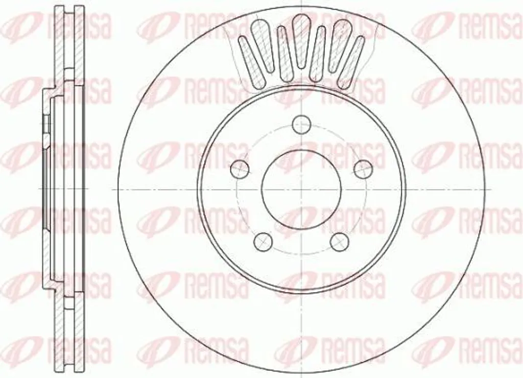 Disque de frein idéal entretien Chrysler Sebring - REMSA 61361.10
