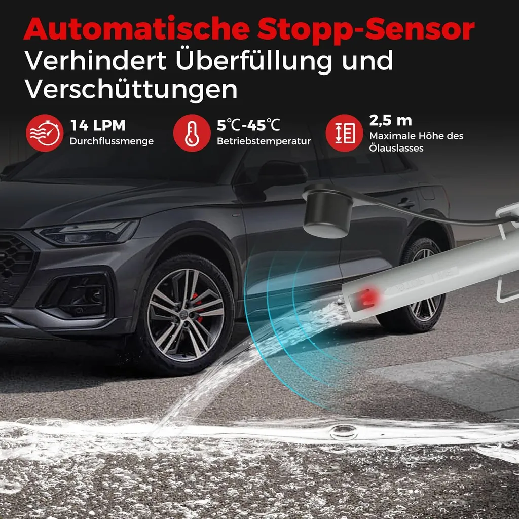 Pompe à carburant électrique nomade : transfert rapide et 3 adaptateurs - 2