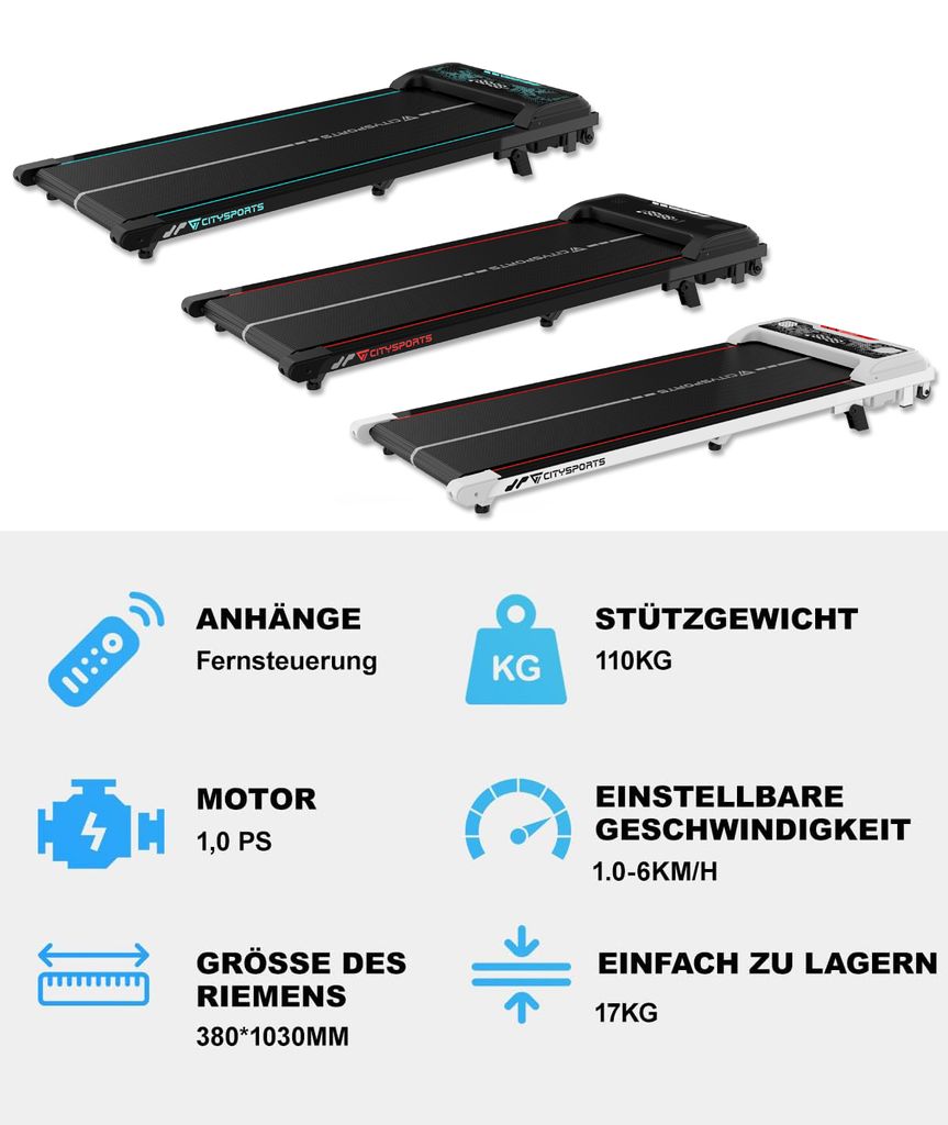 GEARSTONE Bežecký pás Elektrický bežecký pás pre domácnosť Obrázok produktu 7