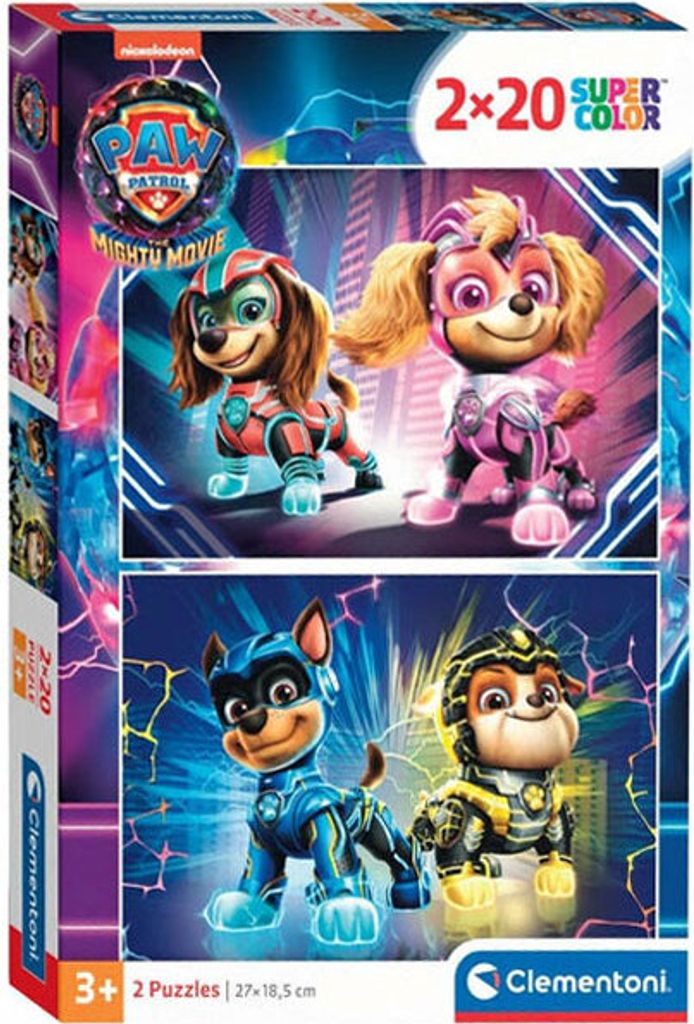 Clementoni Jigsaw Puzzle Super Color Paw Patrol, 2x20st.