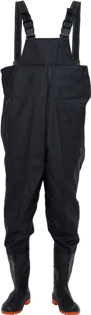 vidaXL Waders avec bottes noir taille 39 Image du produit 
