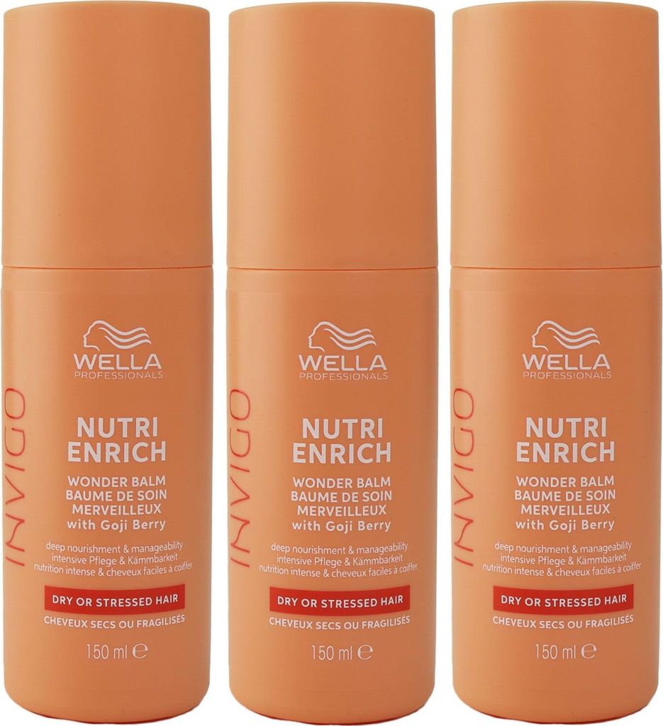 Wella Invigo Nutri Enrich 3 x 150 ml Wonder Balm Set Produktbild 