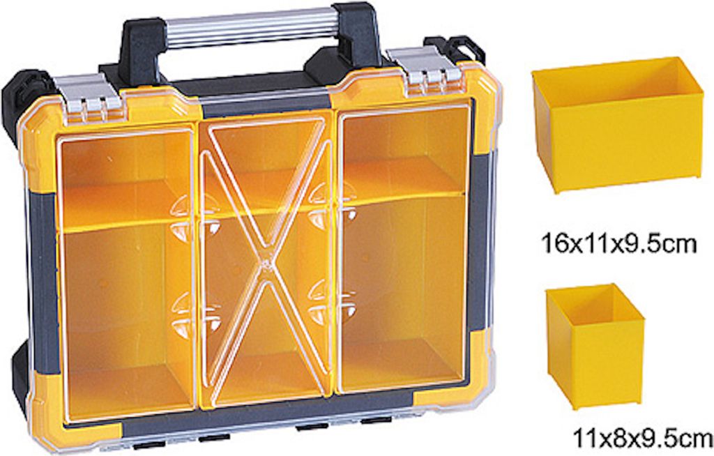 PROREGAL Kunststoffkoffer Werkzeugkasten 380x340x115mm, bis 14kg