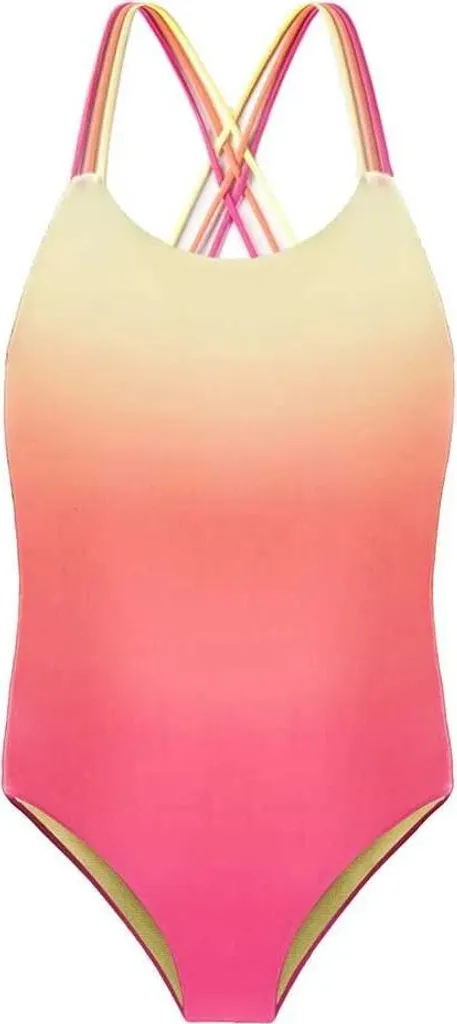 Maillot de bain orange 122 cm résistant au chlore Aquawave Harma fille