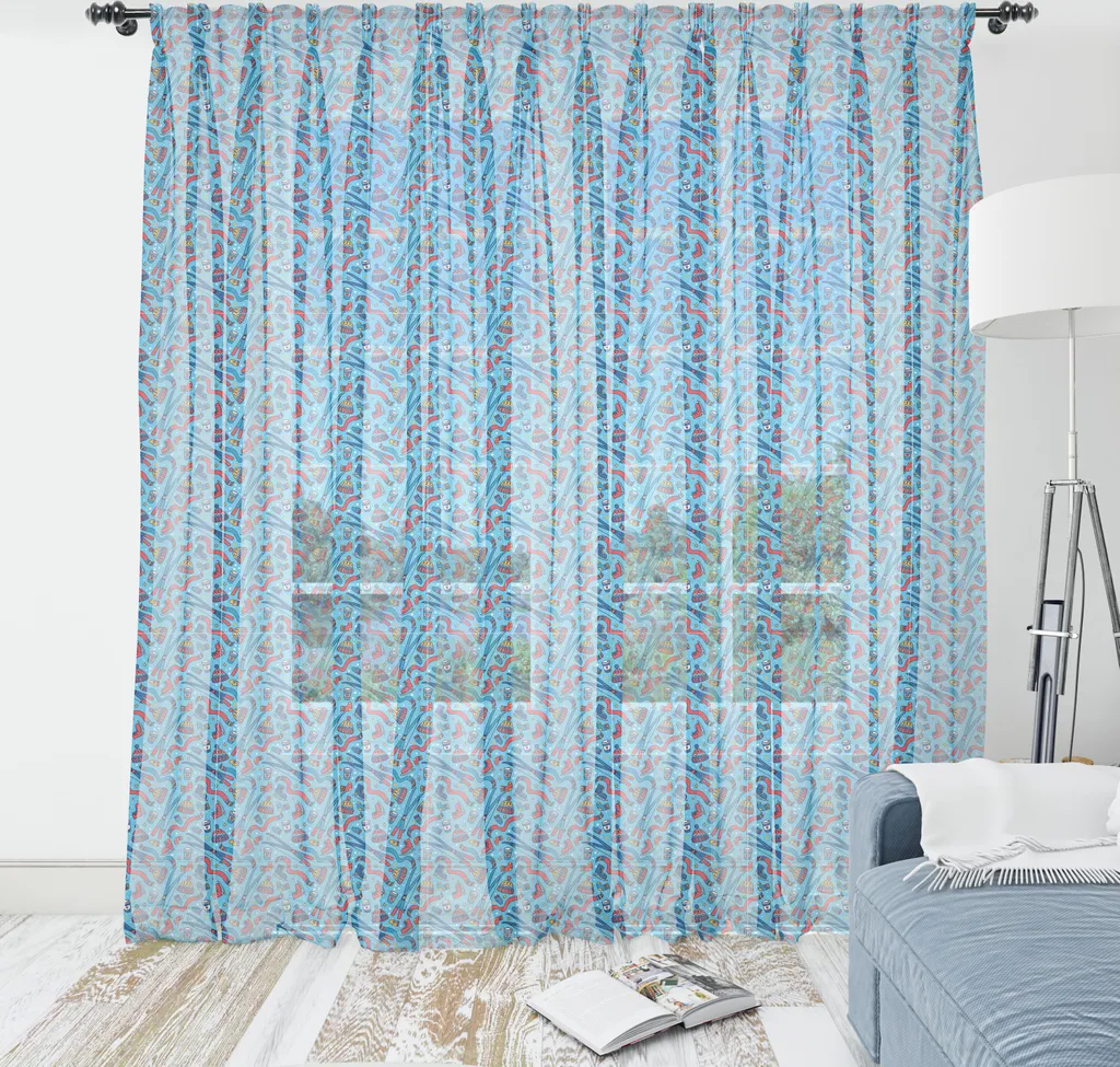 Offerta Arazzo ABAKUHAUS XL 135x274 - Raso Blu Hobby Invernali