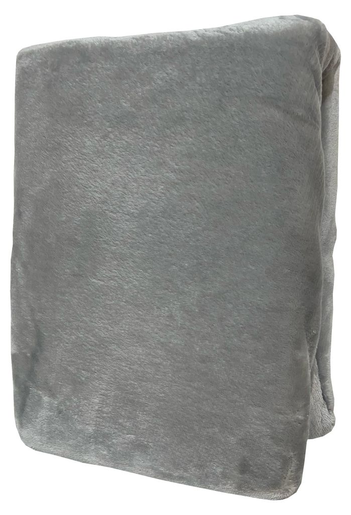 Winter Spannbettlaken Teddyplüsch 180-200x200 cm Grau Weich Produktbild 