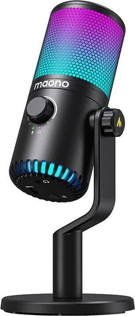 Maono DM30 RGB Black: Recensione Microfono USB 24-bit per Streamer - 1