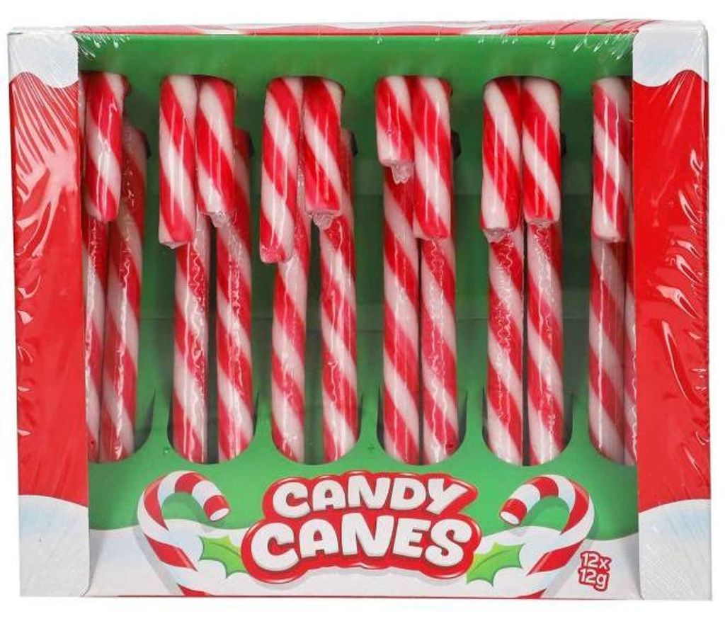 Candy Canes Zuckerstangen einzelnt verpackt (12x12g) 144g Produktbild 