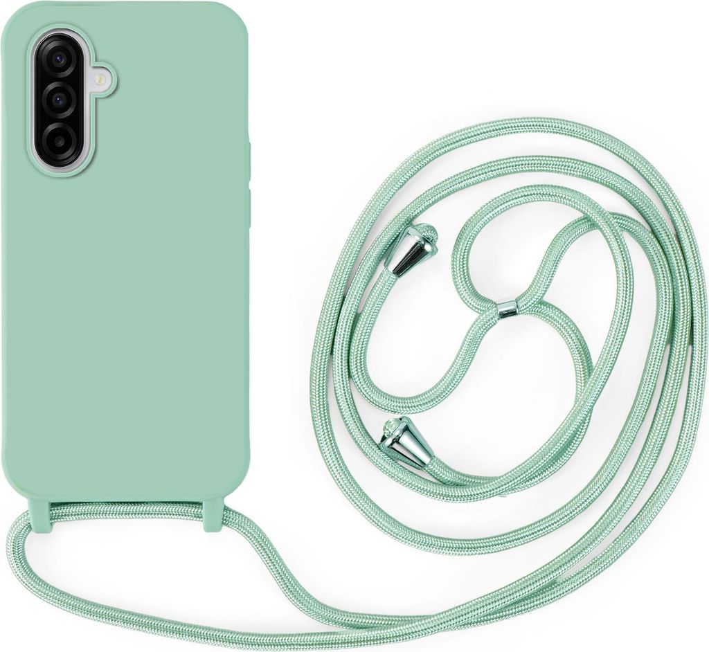 Handykette für Samsung Galaxy A17 Hanyhülle mit Band Hülle mit Kodel Smartphone Halskette in Grün